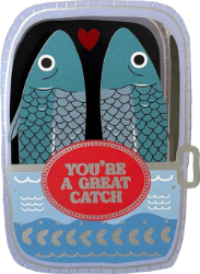 Fish Tin Love Diecut Greeting Card
