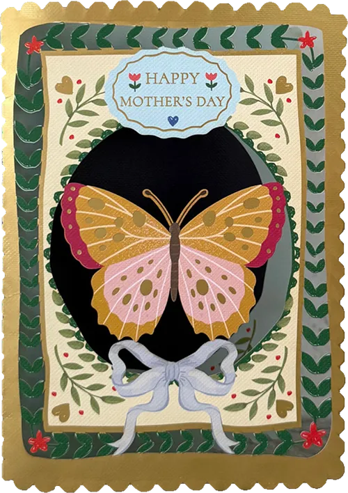 Butterfly Mother's Day Diecut Greeting Card