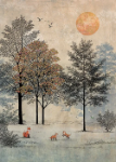 Fox Family Greeting Card