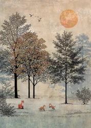 Fox Family Greeting Card