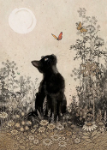 Meadow Cat Greeting Card