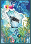 Sealife Blank Trifold Greeting Card