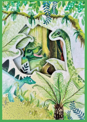 Dinos Blank Trifold Greeting Card