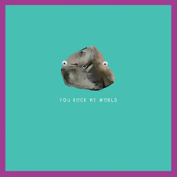 Rock World Love Greeting Card