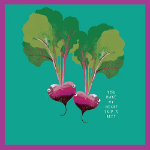 Heart Beet Love Greeting Card