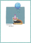 Red Panda Birthday Greeting Card