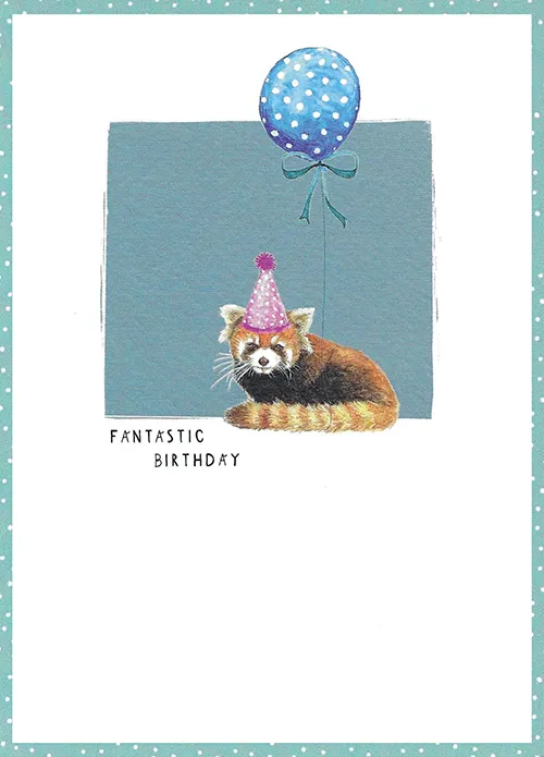 Red Panda Birthday Greeting Card