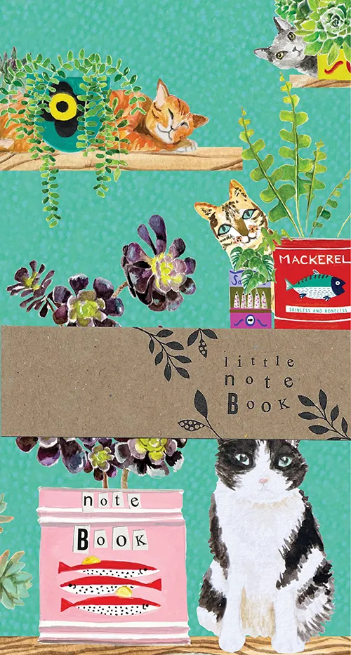 Cats Plants Small Notebook