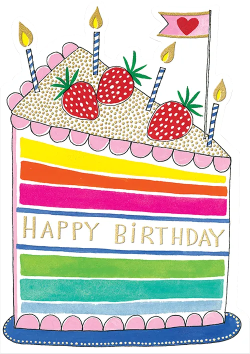 Slice Cake Birthday Greeting Card