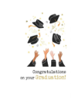 Hats Graduation Greeting Card