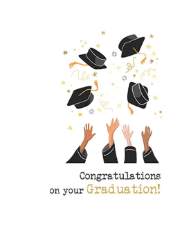 Hats Graduation Greeting Card