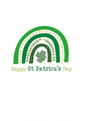 Saint Patricks Rainbow Greeting Card