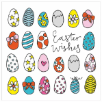 Eggs Easter Greeting Card