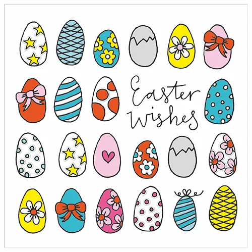 Eggs Easter Greeting Card