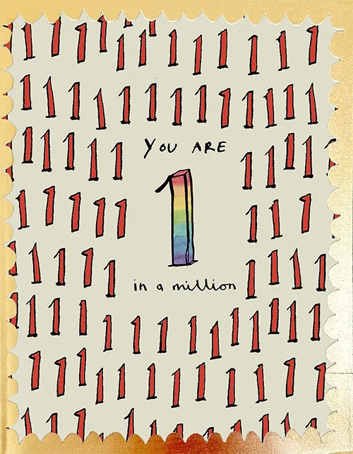 One In A Million Friendship Greeting Card