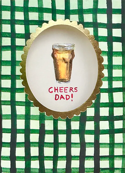 Frame Cheers Father's Day Greeting Card