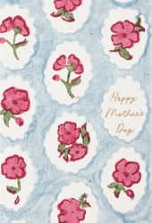 Pink Floral Mothers Day Greeting Card