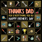 Tools Father's Day Greeting Card