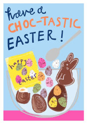 Choc-Tastic Easter Greeting Card