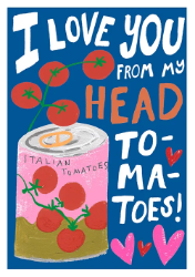 Tomatoes Love Greeting Card