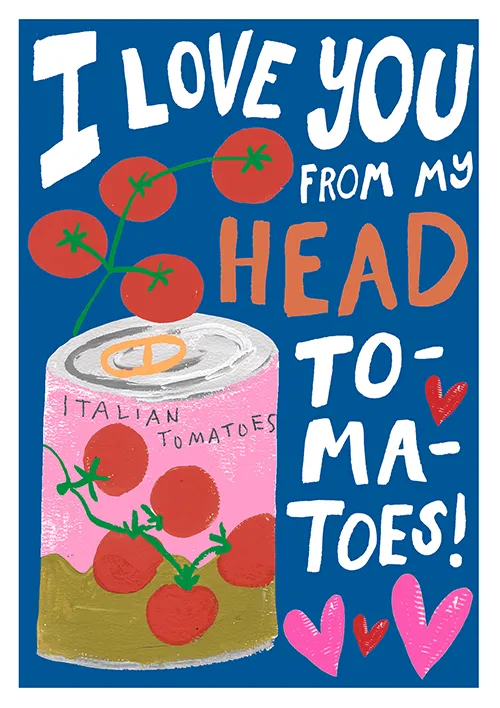Tomatoes Love Greeting Card