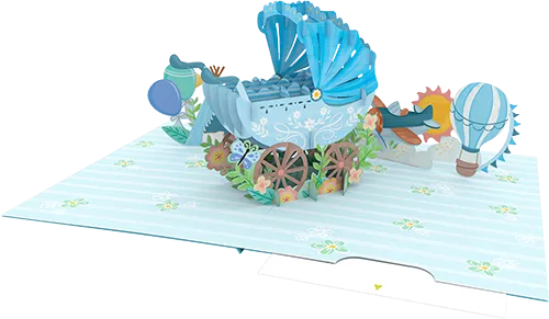 3D Baby Boy Greeting Card