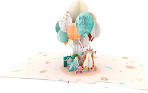 3D Birthday Cat Greeting Card