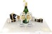 3D Prosecco Blank Greeting Card