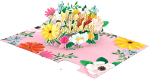 3D Birthday Party Floral Greeting Card