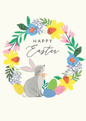 Easter Wreath Greeting Card