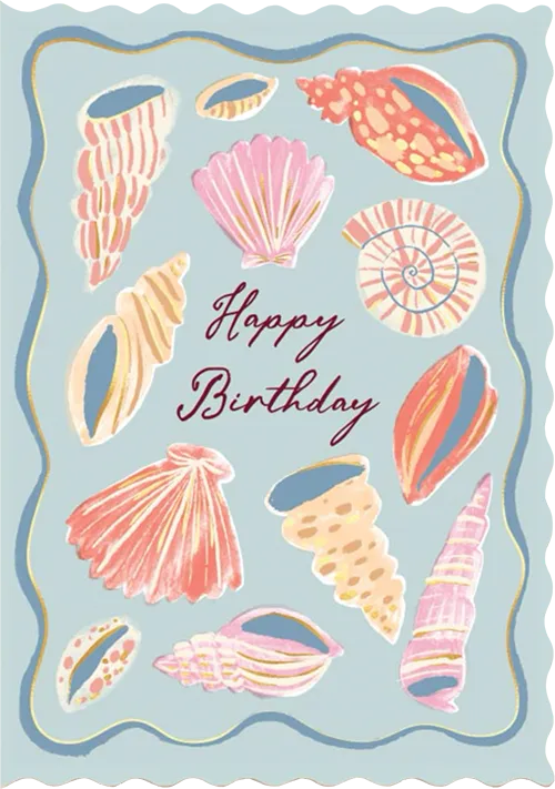 Shells Birthday Greeting Card