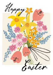 Bouquet Easter Greeting Card