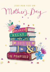 Relax Books Mothers Day Greeting Card