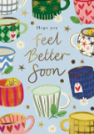 Feel Better Mugs Get Well Greeting Card