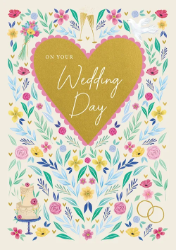 Heart Wedding Greeting Card
