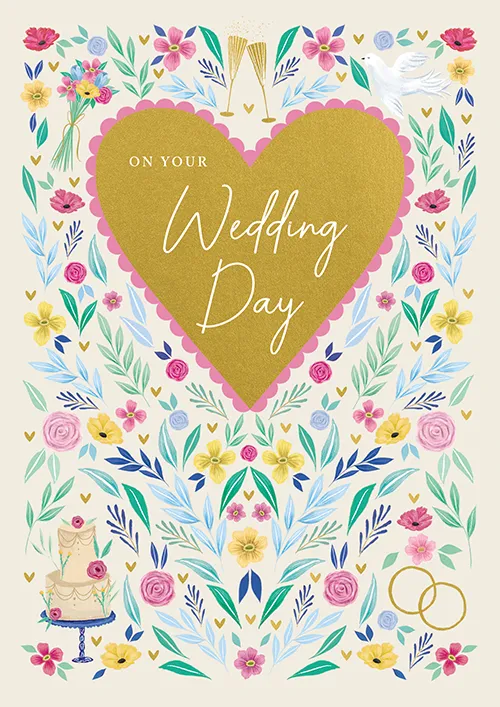 Heart Wedding Greeting Card