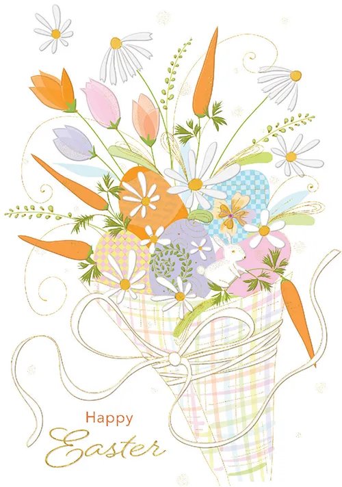 Bouquet Easter Greeting Card