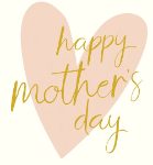 Pink Heart Mother's Day Greeting Card
