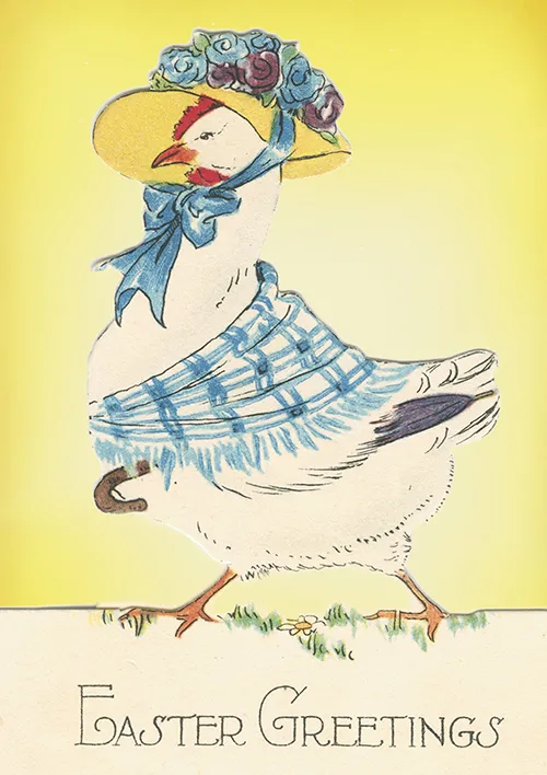 Chicken Easter Greeting Card