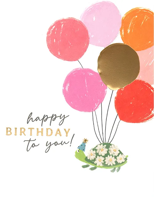 Tortoise Birthday Greeting Card
