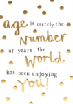 Age Is Number Birthday Greeting Card