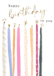Sketch Candles Birthday Greeting Card