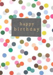 Colorful Dots Birthday Greeting Card