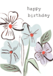 Pastel Floral Birthday Greeting Card
