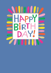 Window Color Birthday Greeting Card