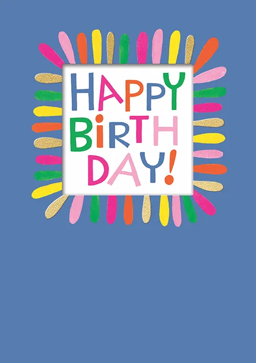 Window Color Birthday Greeting Card