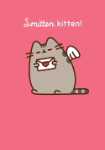 Smitten Kitten Love Greeting Card