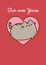 Pusheen Furr-Ever Love Greeting Card