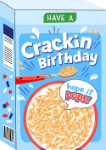 Crackling Cereal Birthday Greeting Card