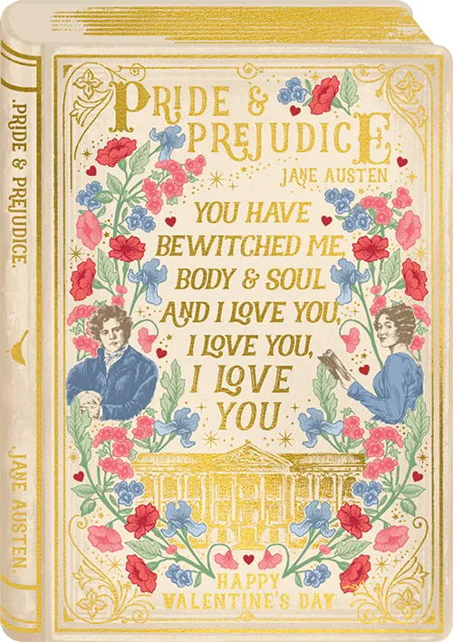 Pride & Prejudice Valentine's Day Greeting Card